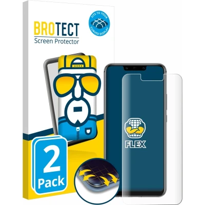 Afbeelding van BROTECT Screenprotector voor Huawei Mate 20 lite Folie Beschermfolie transparant volledig dekking (2 Stuks)