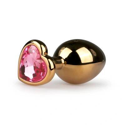 Afbeelding van Buttplug Met Hartje Goud/Roze