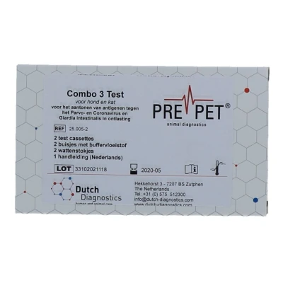 Afbeelding van Pre Pet Combo 3 test op Parvo, Corona en Giardia