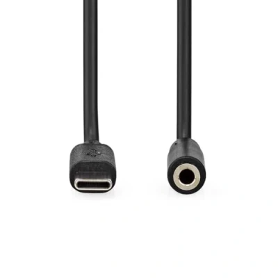Afbeelding van Nedis CCGL65960BK10 USB kabel 1 m 2.0 Type C 3.5mm Zwart