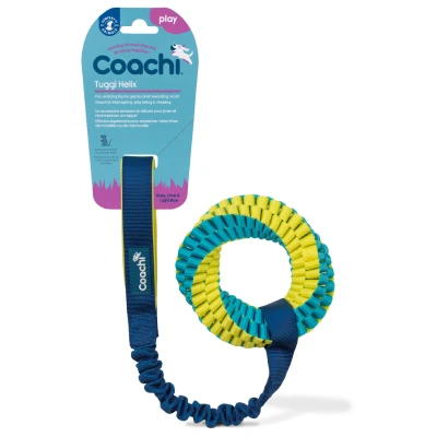 Afbeelding van Coachi Tuggi Helix Hondenopvoeding Navy Lime Lichtblauw