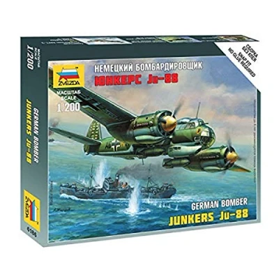 Afbeelding van Zvezda Ju 88a4 (Zve6186) modelbouwsets, hobbybouwspeelgoed voor kinderen, modelverf en accessoires