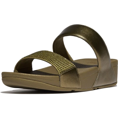 Afbeelding van FitFlop Lulu Slide Hotfix GROEN Maat 42