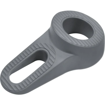 Afbeelding van Deltafix Block it Deurwig grijs TPE kunststof 12 x 3,8 cm deurstopper Deurstoppers