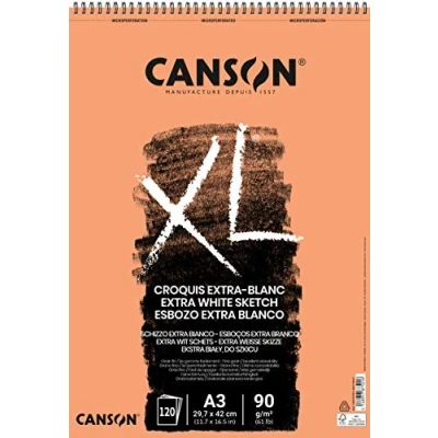 Afbeelding van Canson schetsblok XL Extra White ft 29,7 x 42 cm (A3)