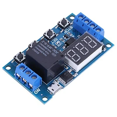 Afbeelding van YWBL WH Timer Module DC 6V 30V AAN/UIT Vertraging Relais LED Display Micro USB 5V,