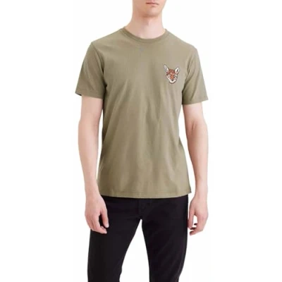 Afbeelding van Dockers LOGO TEE Tshirt print, Heren, Maat: XS, Khaki