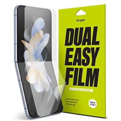 Afbeelding van Ringke PET Screen Protector (2 Stuks) Compatibel met Samsung Galaxy Z Flip 4 5G (2022), Volledige Dekking Schermbeschermer