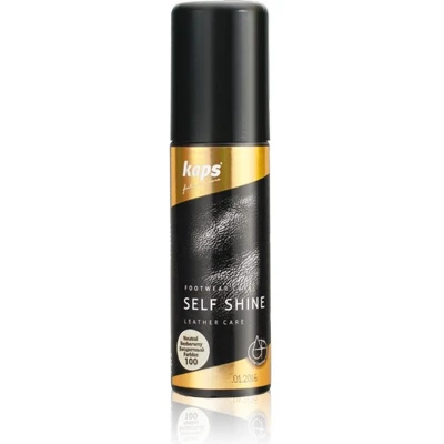 Afbeelding van Kaps Selfshine Vloeistof voor alle soorten gladleer, verzorgt het leer en geeft glans (118) Zwart 75ml