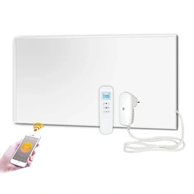 Afbeelding van Evokor Infraroodverwarming 700w, Wifi Thermostaat Met Afstandsbediening, Infraroodstraler Oververhittingsbeveiliging, Verwarmingspaneel Radiator Verwarmingspaneel, Wandverwarming 1220 * 620mm