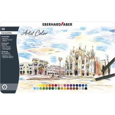 Afbeelding van Kleurpotloden Eberhard Faber metaaletui a 36 stuks