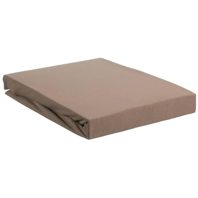 Afbeelding van Beddinghouse Jersey Lycra Topper Hoeslaken Taupe 180/200 x 200/220