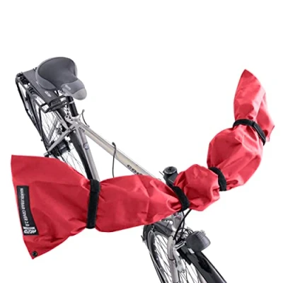 Afbeelding van NC 21 Uni 17 Universele stuurbescherming stuurhoes bagagedrager/fietsendrager, waterdicht en robuust, e bike, stuurhoes, transportbescherming, rood, eenheidsmaat