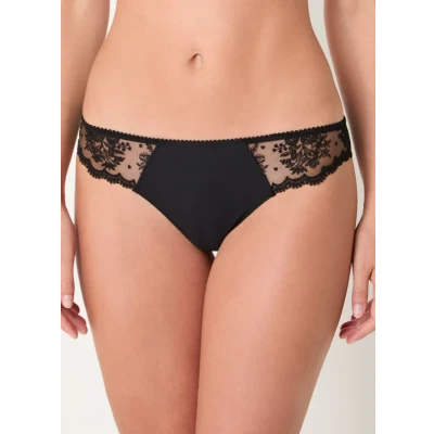 Afbeelding van Simone Pérèle dames Intrigue slip met kant in de kleur Zwart, maat: 40