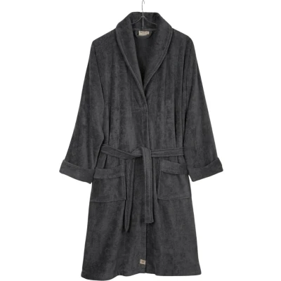 Afbeelding van Walra Badjas Casual Robe Antraciet L/XL cm unisex
