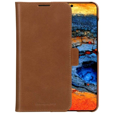 Afbeelding van Samsung Galaxy A56 Hoesje Echt leder dbramante1928 Bookcase/2 in 1 Case Bruin Telefoonhoesje