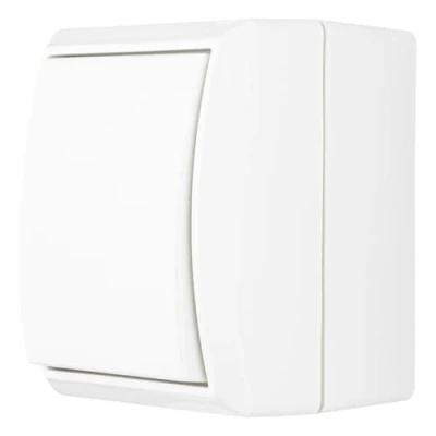 Afbeelding van REV 0510273555 AquaForm Uitschakelaar Wisselschakelaar voor vochtige ruimtes IP44, opbouw, wit