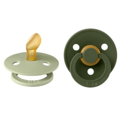 Afbeelding van BIBS Fopspeen Anatomical Sage/Hunter Green 0 6mnd 2st