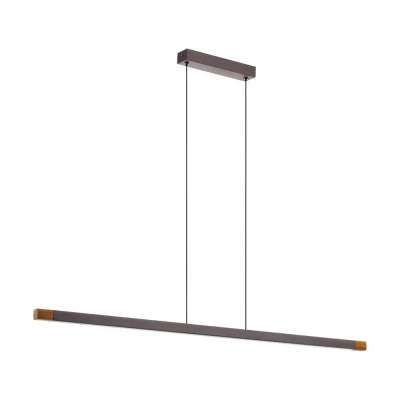 Afbeelding van EGLO Lisciana Hanglamp LED 126 cm Grijs/Bruin/Wit Dimbaar