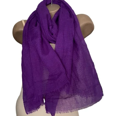 Afbeelding van Dames effen kleur sjaal 118# violet
