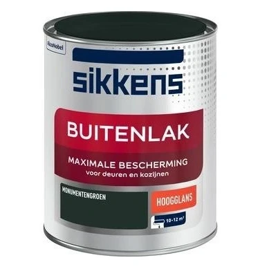 Afbeelding van sikkens buitenlak hoogglans monumentengroen 0.75 ltr