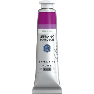 Afbeelding van Lefranc Bourgeois 405071 Extra fijne olieverf met hoogwaardige kunstenaarspigmenten, lichtecht, verouderingsbestendig 40ml Tube, Magenta