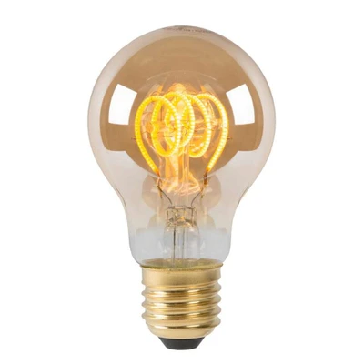 Afbeelding van A60 Filament lamp Ø 6 cm LED Dimb. E27 1x5W 2200K Amber