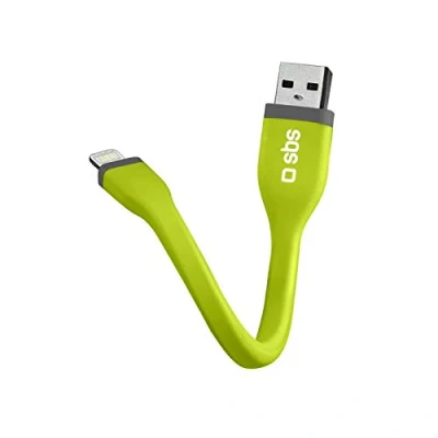 Afbeelding van SBS Lightning kabel 12 cm, mini oplaadkabel met USB &amp; MFI aansluiting, ideaal voor Apple iPhone 11, 11 Pro, Pro Max, X, XS, XS XR, 8, 8 Plus, 7, 7 6, 6s, iPad