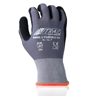 Afbeelding van NITRAS 8800 Flexible Fit allround tuinhandschoenen, 3 paar, rood/grijs, 7(M)