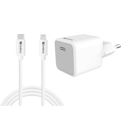 Afbeelding van Sandberg USB C AC Charger +Lightning 1M, 441 57