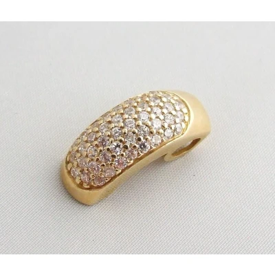 Afbeelding van Geel gouden hanger met zirkonia