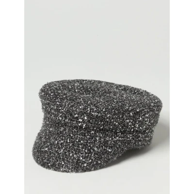 Afbeelding van Textured Sparkle Newsboy Cap Wo Black Hats