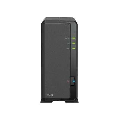 Afbeelding van Synology DS124 1 Bay Diskstation NAS (Realtek RTD1619B 4 Core 1.7 GHz 1GB DDR4 RAM 1xRJ 45 1GbE LAN poort) 4TB bundel met 1x Seagate IronWolf HDD