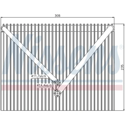 Afbeelding van Nissens Airco verdamper 92257