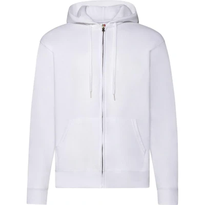Afbeelding van Fruit Of The Loom Heren Sweatshirt Met Capuchon (Wit)