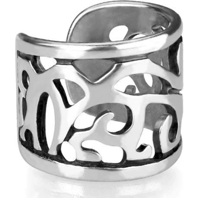 Afbeelding van Fake helix piercing filigree oud zilver