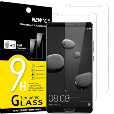Afbeelding van NEW&#039;C 2 Stuks, Screen Protector voor Huawei Mate 10, Gehard Glass Schermbeschermer Film 0.33 mm ultra transparant, resistent