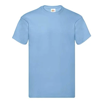 Afbeelding van Fruit of the Loom T shirt voor heren (set van 5 stuks), Lichtblauw, 3XL