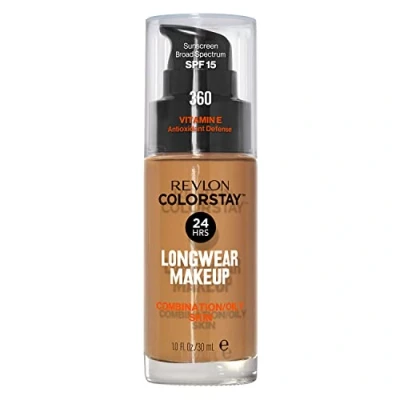 Afbeelding van Revlon Foundation COLORSTAY COMBINATION/OILY SKIN Foundation, Maat: 30 ml, Golden caramel