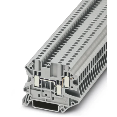 Afbeelding van Phoenix Contact UT 2,5 TWIN 3044513 Doorgangsserieklem Aantal polen: 3 0.14 mm² 4 Grijs 50 stuk(s)