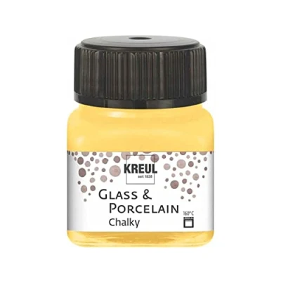 Afbeelding van Glasverf Porseleinverf Yellow Safran Extra Mat Chalky Kreul 20ml