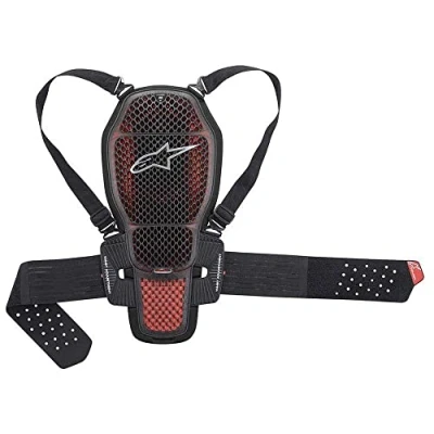 Afbeelding van Alpinestars Nucleon KR 1 Cell Terug beschermer, zwart rood, afmeting XL voor man