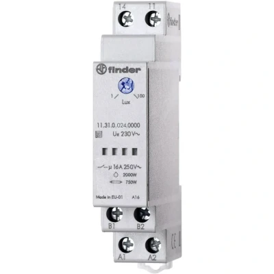 Afbeelding van Finder 11.31.0.024.0000 Schemerschakelaar 1 stuk(s) Voedingsspanning (num):12 V, 24 V Lichtgevoeligheid: 1, 30 80, 1000 lx, lx 1x NO