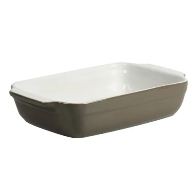 Afbeelding van Crealys 512728 ovaal met keramische handgrepen, ovaal, 25 x 15 5 cm, grijsbruin