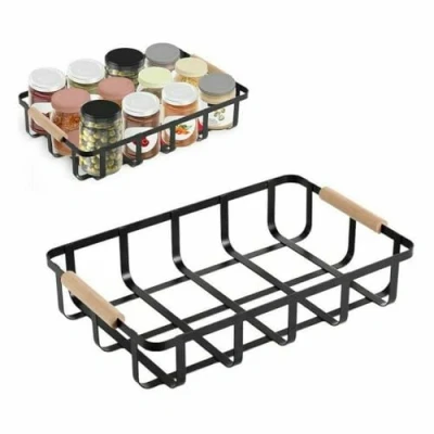 Afbeelding van Veelzijdige mand Confortime Zwart 36 x 24,3 8 cm (6 Stuks)