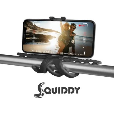 Afbeelding van Celly Squiddy Flexible Holder Zwart Siliconen En TPU (zacht)