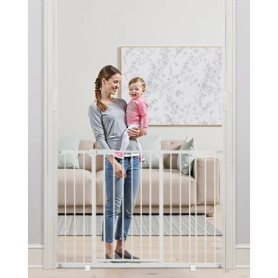 Afbeelding van VEVOR Baby Gate Hondenhekje Scheiding 650 1219 mm Verstelbare Breedte Wit