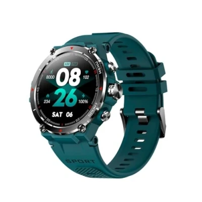 Afbeelding van DCU TECNOLOGIC GPS smartwatch, amoled HD touchscreen, 14 sportmodi, apps en oproepen, IP68*, cyaan