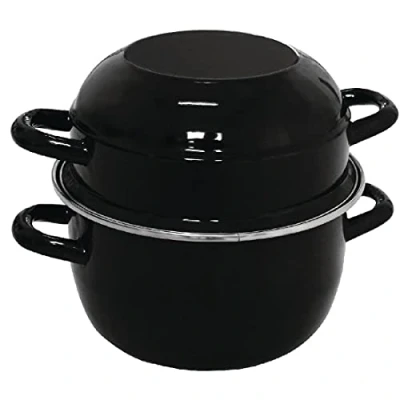 Afbeelding van Olympia emaille mosselpan 1kg porties