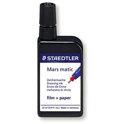Afbeelding van Staedtler 745 M2 9 Mars matic tekeninkt 2 media touch, 22 ml, zwart